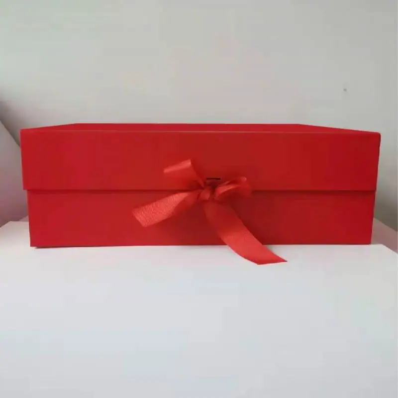 Gift Box with Magnetic Closure and Lid, Foldable Cardboard Gift Packaging Box with Ribbon for Valentine’s Day, Birthday, Wedding, Bridesmaid Proposal, Party Supplies, Holiday Present Wrapping - 图片 11