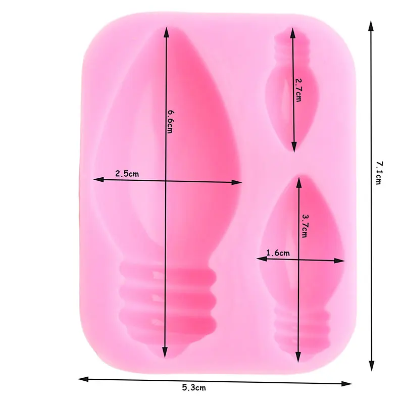 3D Light Bulb Silicone Mold – DIY Chocolate, Fondant, Candy, Cupcake, Resin, Soap, Polymer Clay Mould for Cake Decorating, Baking, Sugarcraft, Party Desserts, and Creative DIY Crafts