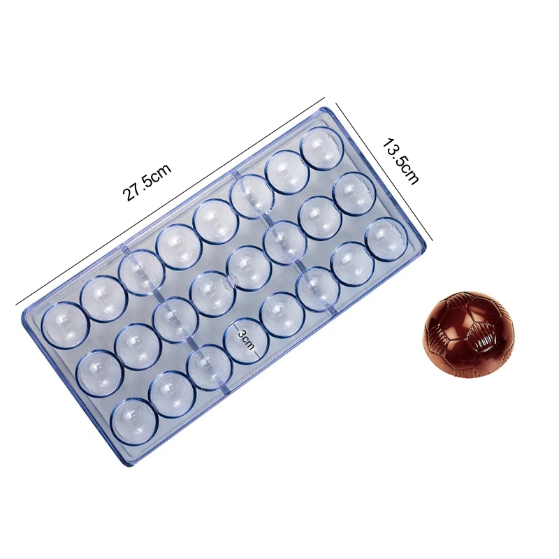 Chocolate Mold 3D Polycarbonate Transparent Plastic Kitchen Baking Tools for DIY Pastry, Candy, and Desserts, Multiple Styles Polycarbonate Chocolate Molds for Home Baking, Party Treats, and Creative Pastry Making