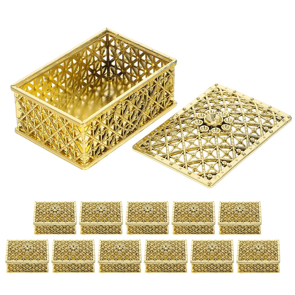 12PCS Vintage Candy Boxes – Treasure Chest Storage Boxes for Snacks, Cookies, Wedding, Bridal Shower, and Birthday Party Favors, Perfect for Gifts and Decorations 4