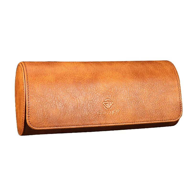 Travel Watch Case 🕰️ 3 Slots PU Leather Watch Organizer – Vintage Roll Travel Case – Portable Watch Storage Box – Elegant Display & Gift Packaging Solution for Men and Women - 图片 6