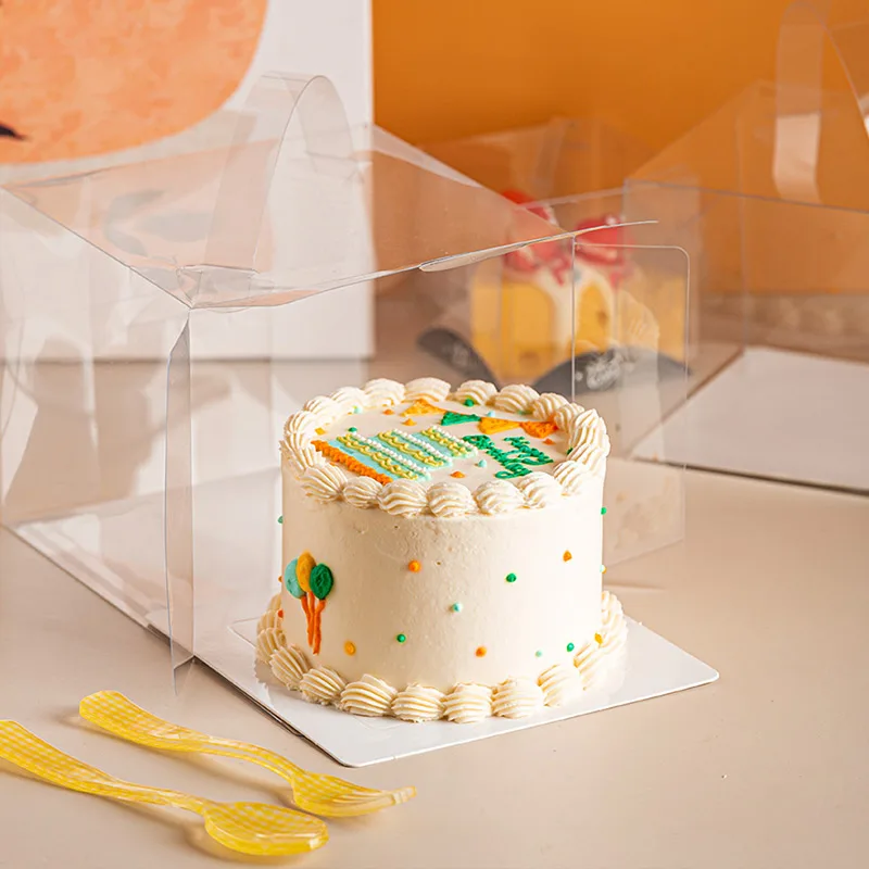 1-20Pcs Cake Boxes with Handle, Large Capacity Cupcake Pastry Packaging Boxes, Clear Wi... - SKU CBH00803 - UGI Packaging