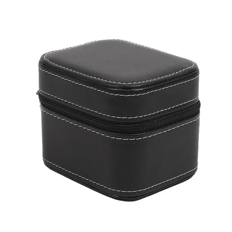 Travel Watch Case ⌚ Single Watch Case – Leather Watch Travel Case with Removable Cushion – Portable Square Jewelry Storage Organizer Box for Wristwatch and Smartwatch Protection 12