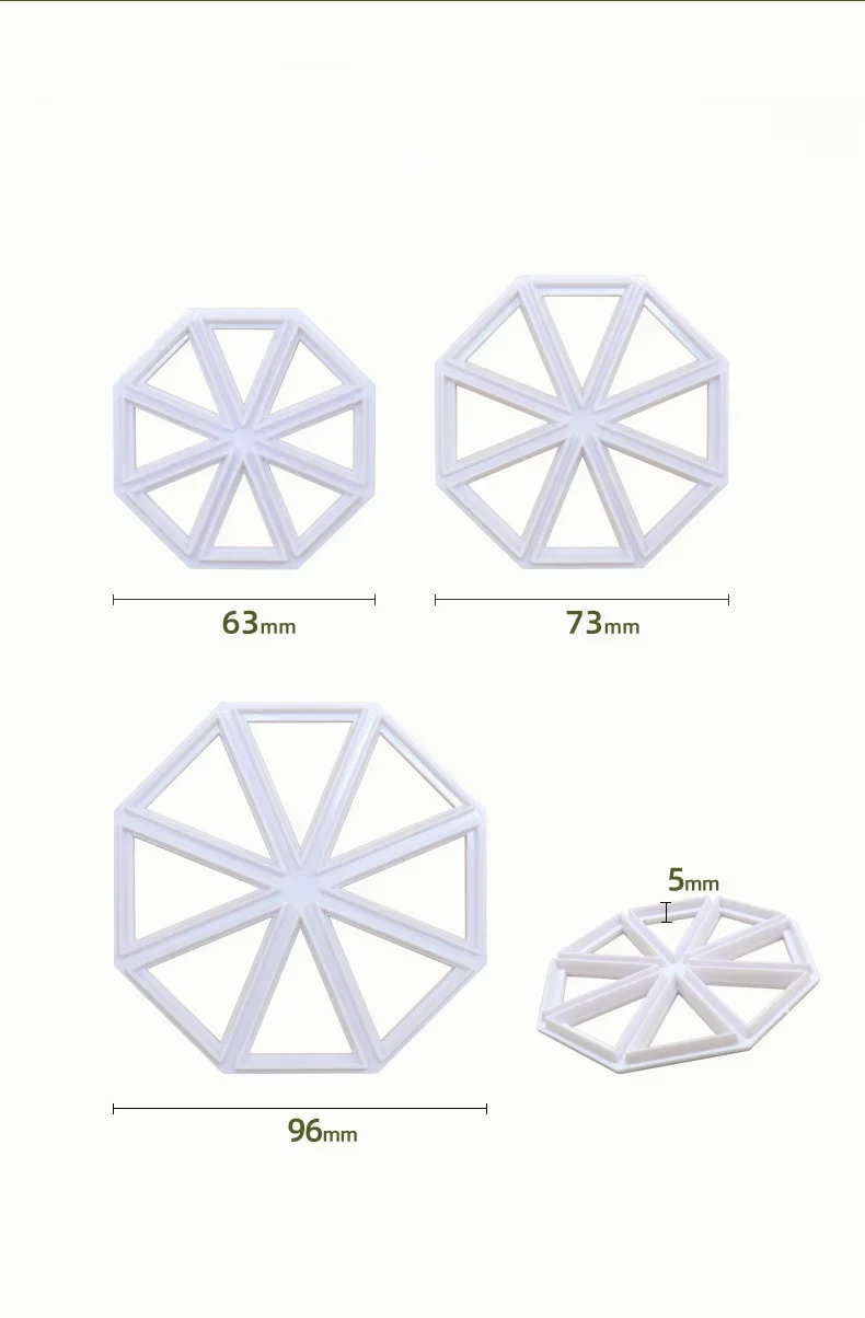 3Pcs Fondant Cake Mold Set – Triangle Flag Shape Cookie Cutters and Biscuit Stamps for Baking, Cake Decorating, Sugarcraft, Pastry Tools, and DIY Kitchen Accessories