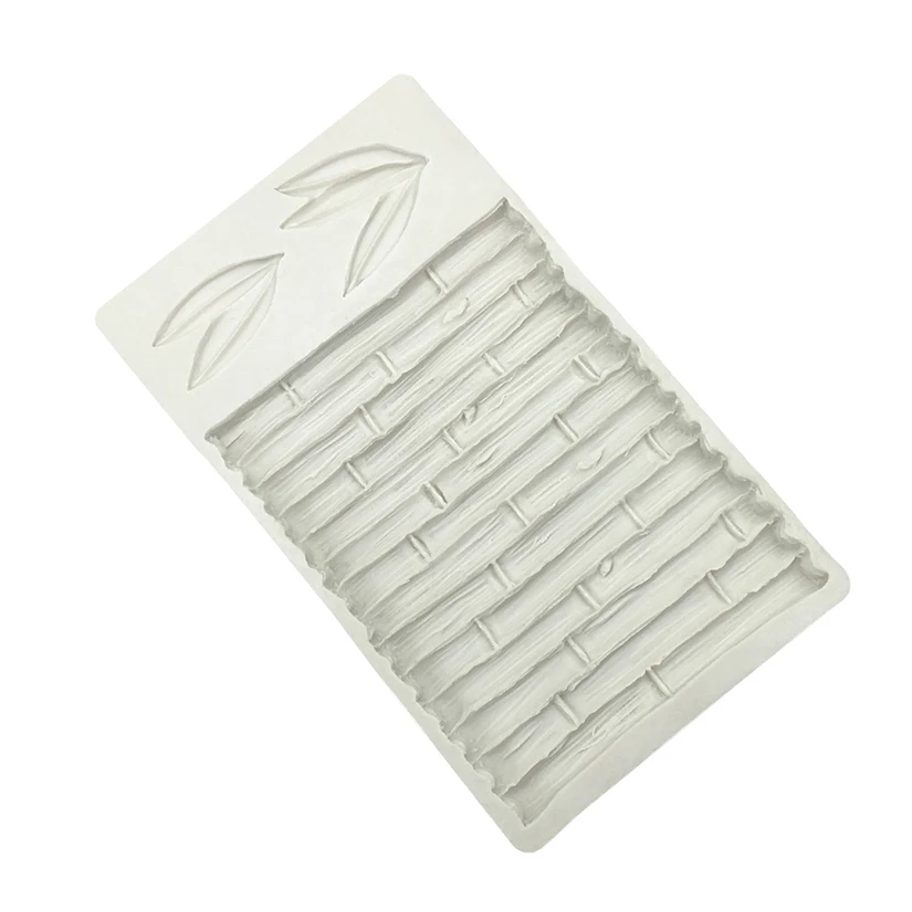 Silicone Bamboo Shapes Mold – Fondant, Cake, Chocolate, Candy, and Jello Decorating Tool, Flexible Non-Stick Silicone Mold for DIY Cake Decorations, Sugarcraft, Pastry, and Creative Dessert Designs - 图片 2
