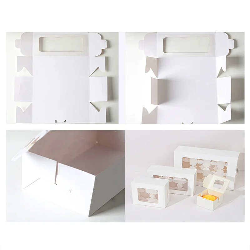 10PCS Cupcake Boxes with 2/4 Holes, Clear Window Cake Holder, Perfect for Wedding, Birthday, Baby Shower, Holiday Parties, and Special Occasion Packaging, Ideal for Cupcakes, Pastries, and Desserts Storage 15