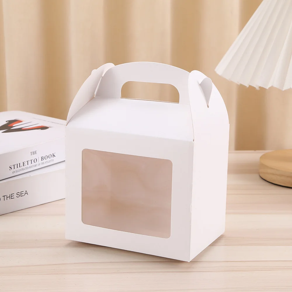 10/20/30pcs High Capacity Cake Packing Boxes with Clear Window, Large Bakery Gift Boxes for Candy Cookies Pastry Chocolate Dessert Packaging, Wedding Birthday Valentine Baby Shower Party Supplies 4