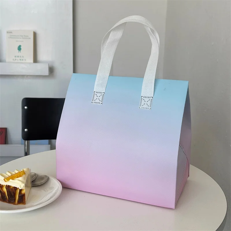 Brown Insulated Tote Bags 🥡 – Reusable Non-Woven Food Delivery Pouches for Hot and Cold Storage, Bread, Drinks, Grocery Shopping, Lunch Carrier, Portable Eco-Friendly Packaging - 图片 22