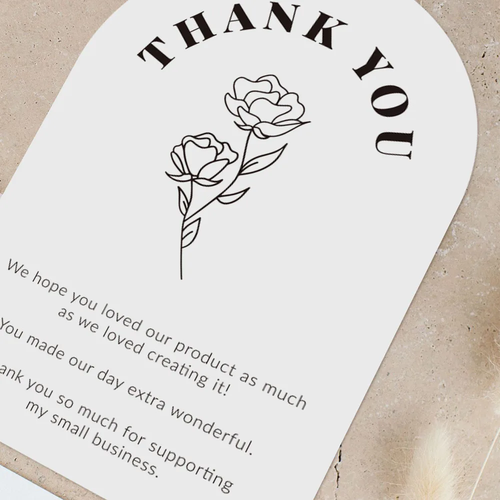 30pcs “Thank You for Supporting My Small Business” Greeting Cards – Appreciation Cards on Premium Cardstock for Sellers, Customer Thank You Notes, Merci Cards, Gift Enclosures & Personalized Messages