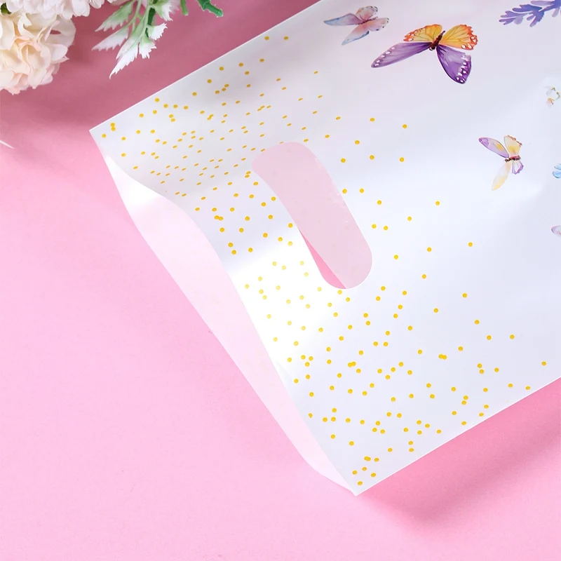 10/25/50pcs Wildflower Themed Handbag Candy Bags, Spring Floral Birthday Party Gift Packaging Bags for Baby Shower, Wedding, and Girl Party Supplies 7