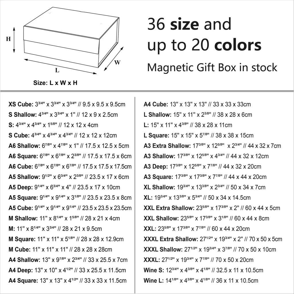 33x25.5x11.5cm and 31.4x24.5x11.1cm Luxury Rigid Magnetic Closure Gift Boxes, Popular D... - SKU LRMB1138 - UGI Packaging