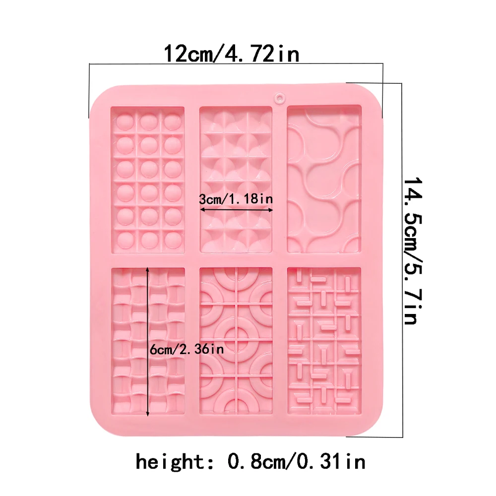 1Pc Creative Mini Euler Circle 6-Chamber Silicone Baking Mold – DIY Chocolate, Candy, Cookie, Ice Tray, Fondant Cake Decoration Mold, Pastry Tool for Desserts, Sugarcraft, and Creative Baking Accessories