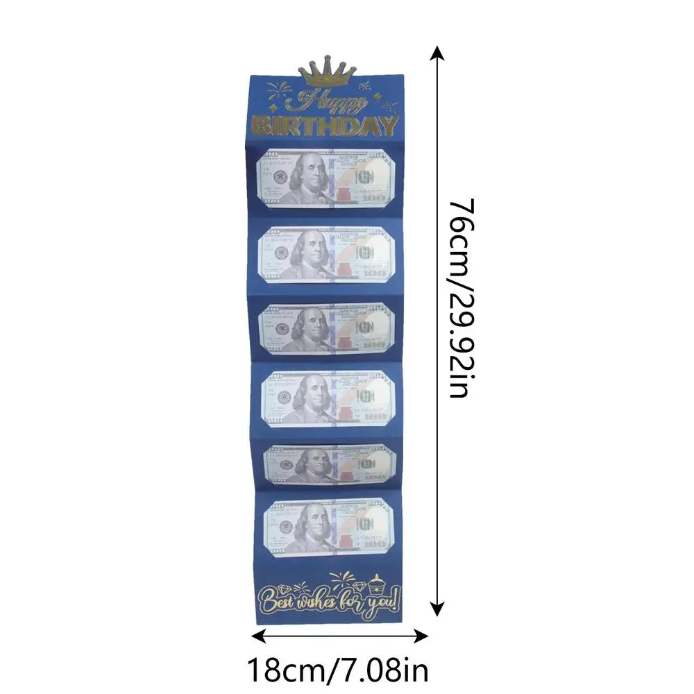 Creative Birthday Wallet Greeting Card – Folding Cash Holder Red Envelope Style, Unique Birthday Gift Envelope for Kids, Boys, Girls, and Friends, Fun and Practical Birthday Party Gift Idea - 图片 7