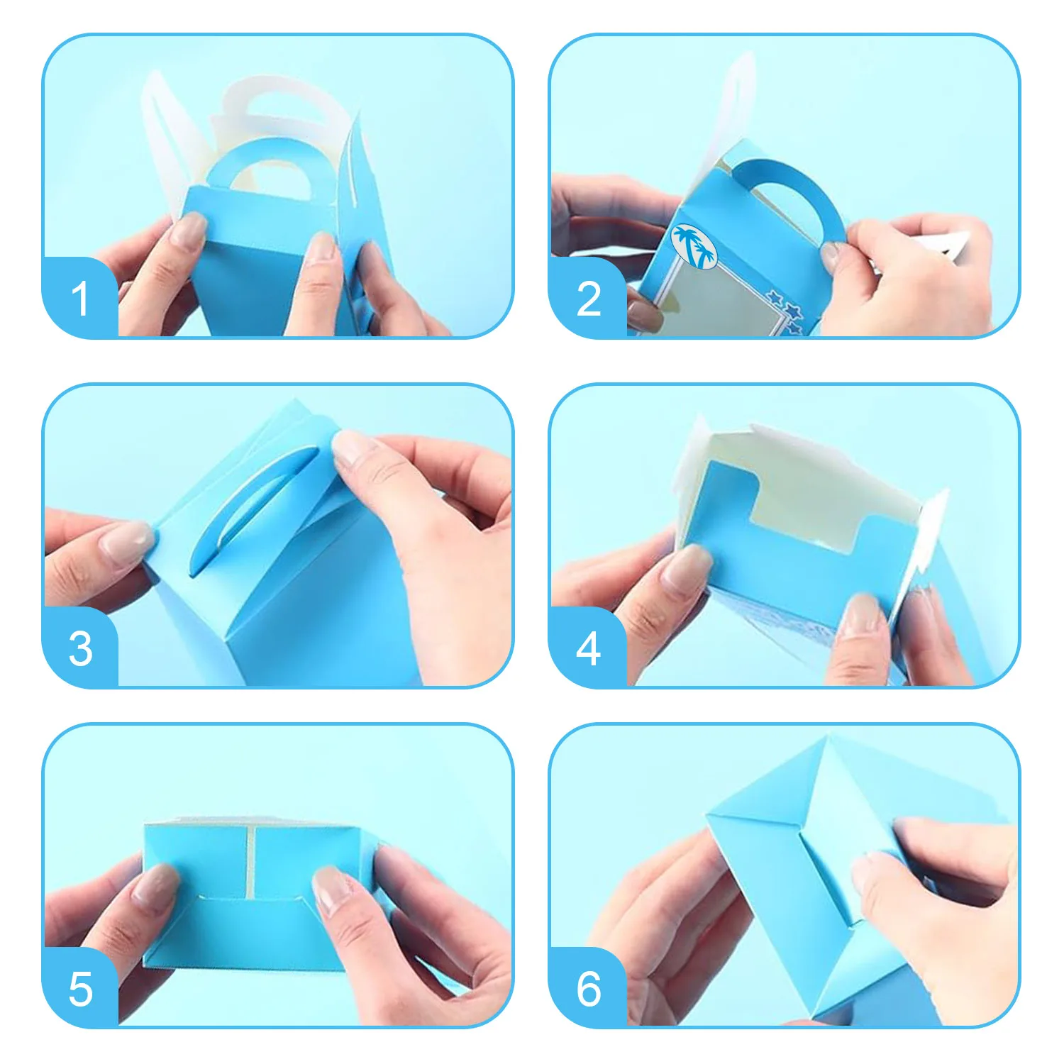 12PCS Blue Party Favor Boxes – Doll Gift Boxes for Candy, Goodie Bags, Baby Shower, Bachelorette, Bridal Shower, Wedding, Birthday Party Decorations and Return Gifts Supplies for Girls 7