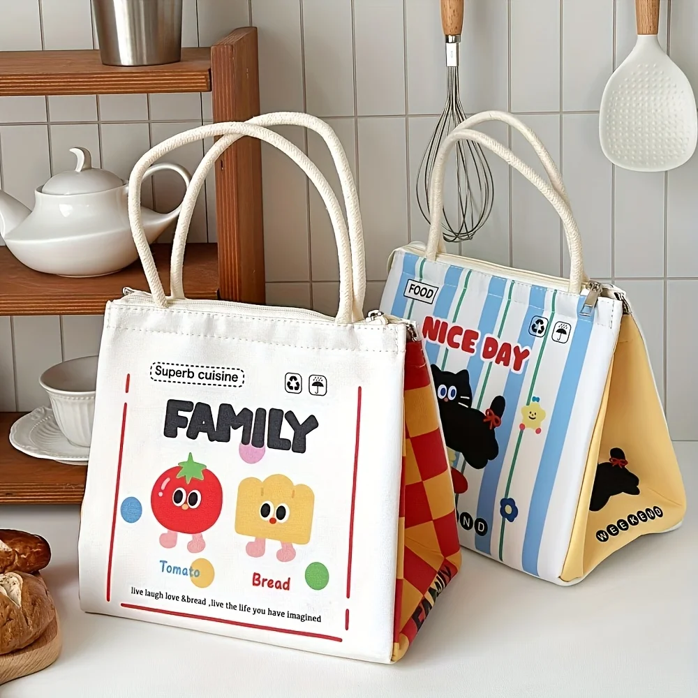 Thermal Insulated Tote Bags in Different Colors, Portable and Easy to Carry, Perfect for Traveling, Food Delivery, Lunch, Picnic, Grocery Storage, Available in 4 Styles to Choose From