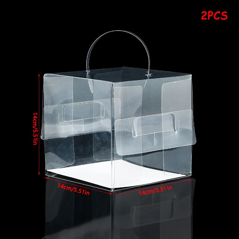 2/3/4/5/6 Inch Clear Cake Bakery Boxes with Handle, Portable Gift Display Boxes for Desserts, Mousse, Cupcakes, Pastries, Birthday, Wedding, Holiday Cake Packaging, Party Dessert Holder, Bakery Gift Packaging Supplies - 图片 10