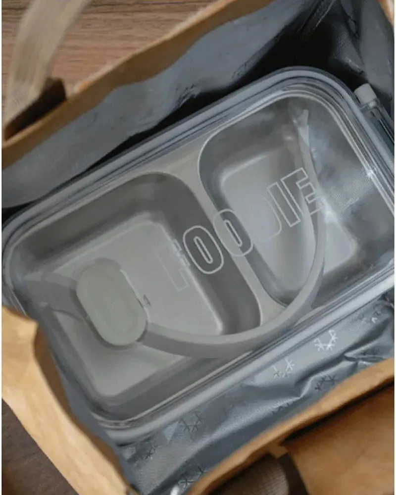 Foldable Reusable Leakproof Food Container Lunch Bag – Large Capacity Waterproof Thermal Insulated Tote for Workers, Students, Meal Prep, Office, School, Picnic, Travel, Portable Food Storage Carrier