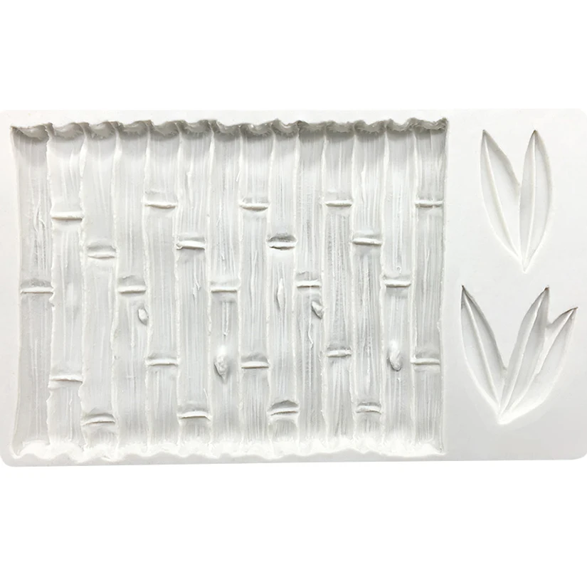 Silicone Bamboo Shapes Mold – Fondant, Cake, Chocolate, Candy, and Jello Decorating Tool, Flexible Non-Stick Silicone Mold for DIY Cake Decorations, Sugarcraft, Pastry, and Creative Dessert Designs - 图片 3