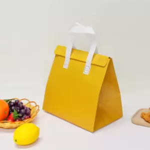 Wholesale 500pcs Custom Logo Reusable Non-Woven Insulated Thermal Cooler Bags for Picnic, Grocery, Lunch, Delivery, Food Storage, Eco-Friendly Promotional Tote, Portable Durable Bag