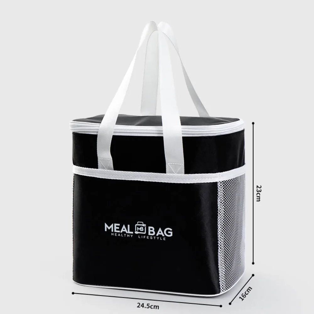 New Aluminum Foil Lunch Box Storage Bag, Oxford Thickened Insulated Thermal Bag with Large Capacity, Portable Food Cooler Tote, Ice Pack Compatible, Ideal for Women, Travel, Office, School - 图片 12