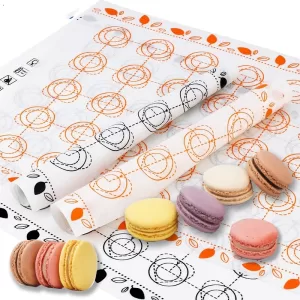 Silicone Baking Mat Non-Stick – Macaron, Fondant, Cookie, and Pastry Pad for Oven Use, Reusable Rolling Dough Mat for Cakes, Pies, Bread, Chocolate, and Home Baking Tools