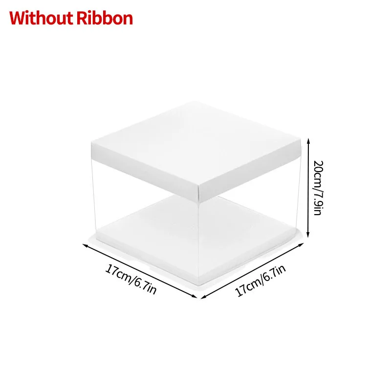 Transparent Cake Box DIY Large Gift Packaging Box for Bakery Desserts, Wedding, Birthday, Party, Mother's Day Gifts, Cupcakes, Pastries, Portable Gift Wrapping Boxes for Special Occasions and Celebrations - 图片 13