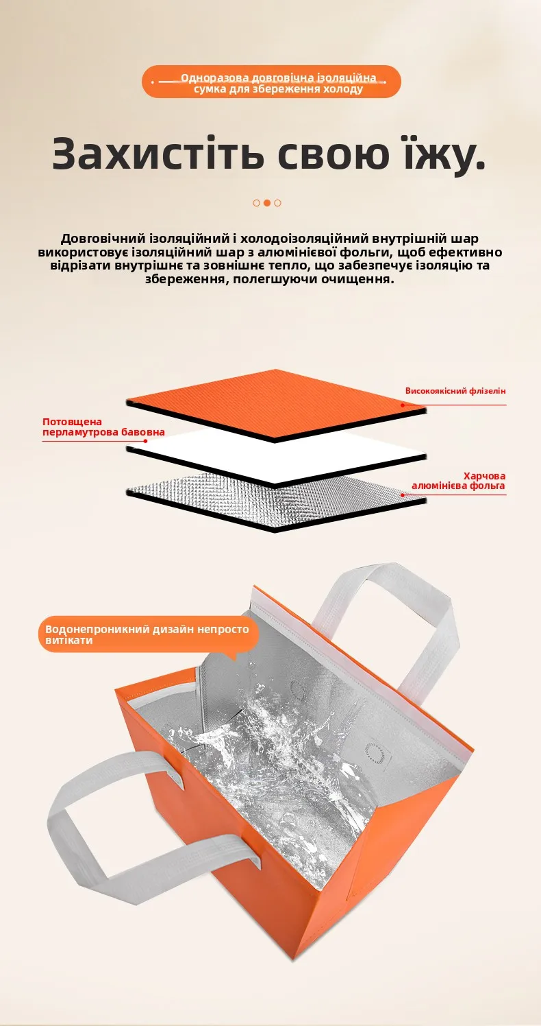 Large Capacity Aluminum Foil Insulated Bag, Disposable Thermal Cake Preservation Pouch, Heat Retention Food Storage Container, Fresh-Keeping Box for Birthday Cakes, Pastries, Catering, Delivery 2