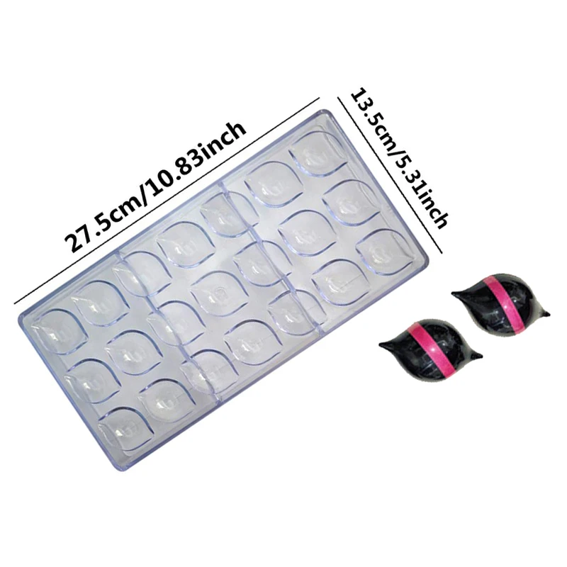 Chocolate Mold 3D Polycarbonate Transparent Plastic Kitchen Baking Tools for DIY Pastry, Candy, and Desserts, Multiple Styles Polycarbonate Chocolate Molds for Home Baking, Party Treats, and Creative Pastry Making