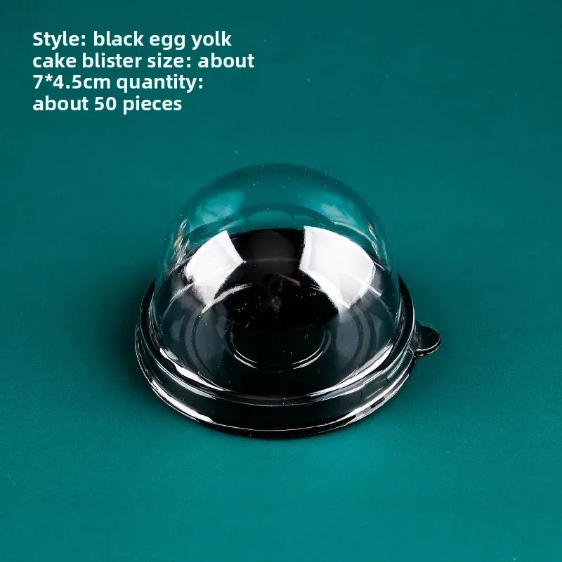50pcs Clear Cake Boxes Mini Dessert Display Containers Cupcake Pastry Dome Lids Airtight Baking Packaging Boxes for Wedding Party Favor Gift Pastry Storage Catering Supplies - 图片 8