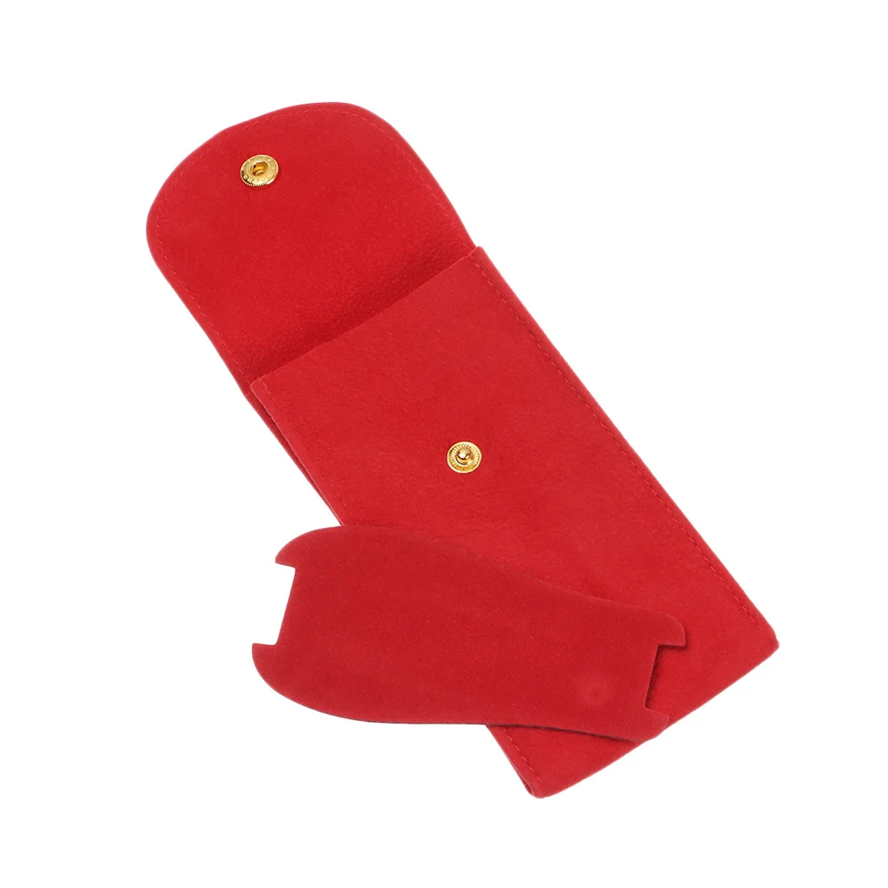 Travel Watch Case | Flannelette Watch Storage Bag, Velvet Snap Packaging Pouch Anti-Dust Watch Protection Case, Soft Compression Velvet Bag for Watch Collection Gift Packaging Accessories (Red/Green/Blue/Black/Grey/Pink/Light Blue) 11