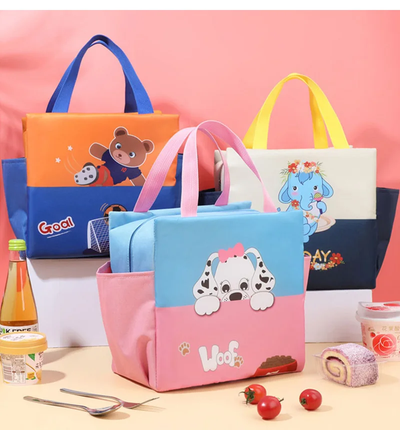 Cartoon Children Lunch Bags, Cute School Lunchbox Tote for Girls and Boys, Thermal Insulated Lunch Bag for Kids, Large Capacity Picnic Food Carrier, Reusable Kids Meal Bag Cartoon Children Lunch Bags, Cute School Lunchbox Tote for Girls and Boys, Thermal Insulated Lunch Bag for Kids, Large Capacity Picnic Food Carrier, Reusable Kids Meal Bag