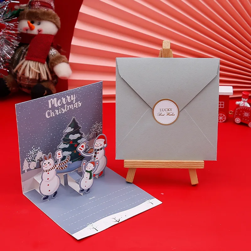 3D Pop Up Christmas Greeting Cards with Envelopes – Folding Message Cards Featuring Santa Claus, Snowflake, and Holiday Designs, Perfect Gift Card for Birthday, New Year, Party, and Winter Decorations 3D Pop Up Christmas Greeting Cards with Envelopes – Folding Message Cards Featuring Santa Claus, Snowflake, and Holiday Designs, Perfect Gift Card for Birthday, New Year, Party, and Winter Decorations