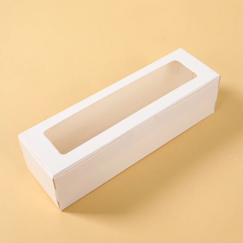 12Pcs Macaron Packaging Boxes with Clear Window, Transparent Cookie Gift Boxes, Cake Dessert Favor Box for Wedding Birthday Party Supplies Bakery Packaging 9