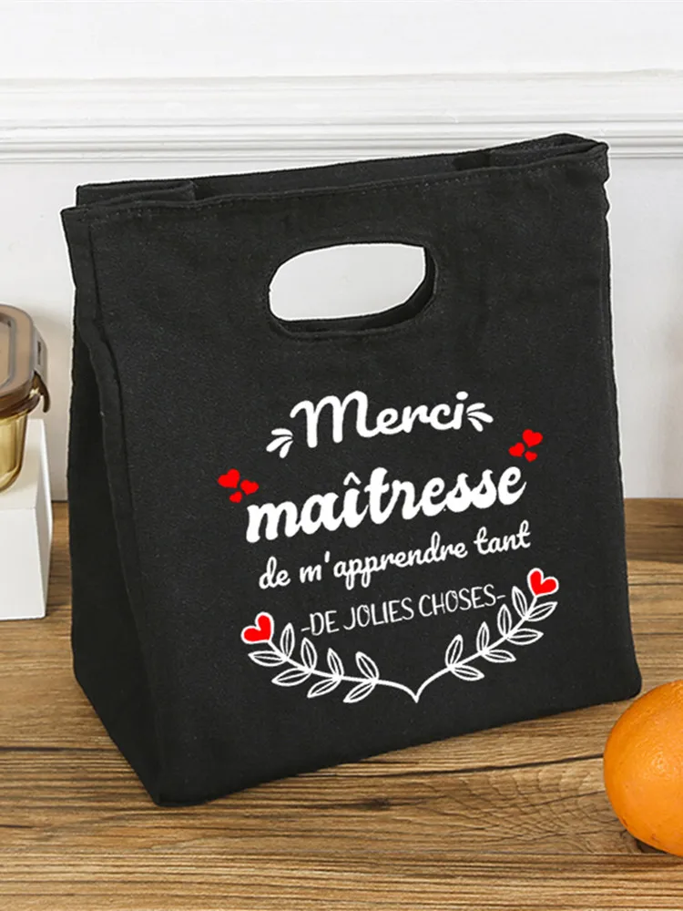 French Print Insulated Ice Cream Lunch Tote – Portable Canvas Bento Cooler Bag, Thermal Food Storage Handbag for School, Office, Teachers, Picnic, Travel, and Daily Meal Carrying French Print Insulated Ice Cream Lunch Tote – Portable Canvas Bento Cooler Bag, Thermal Food Storage Handbag for School, Office, Teachers, Picnic, Travel, and Daily Meal Carrying