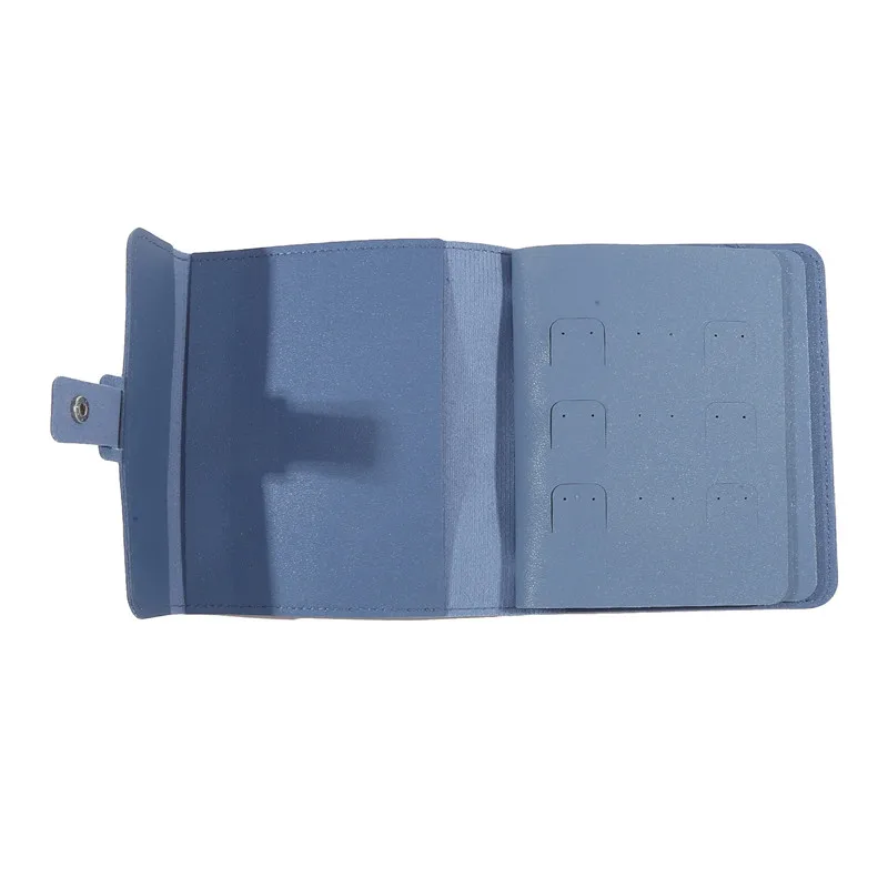 Travel Jewelry Organizer | 1PC PU Leather Ear Stud Storage Bag, Multi-Layer Jewelry Organizer, Book-Type Storage Bag for Earrings, Rings, Necklaces, and Small Jewelry Accessories, Compact Jewelry Case for Travel and Home Use