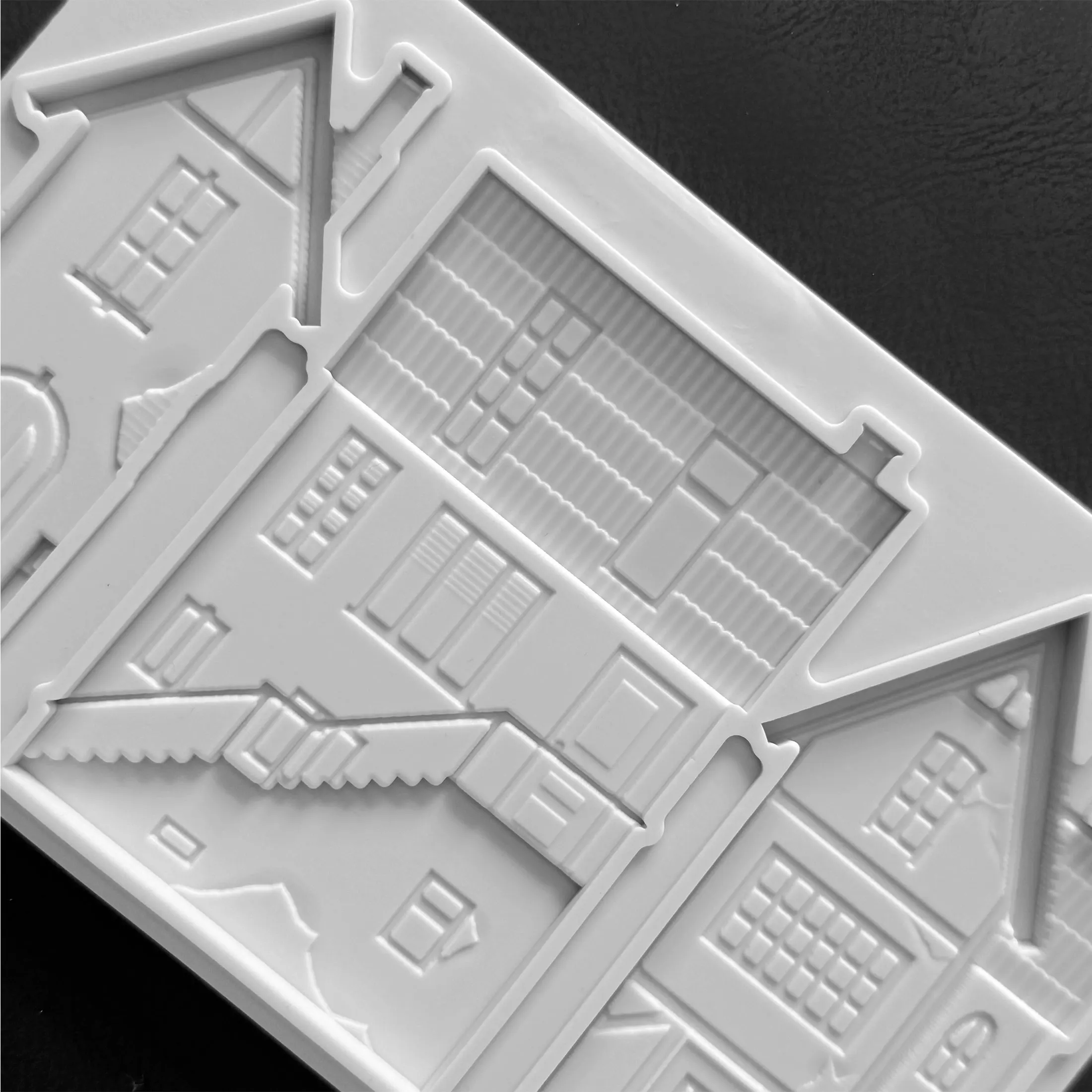 Nice House Silicone Mold – 3D Fondant Cake Decorating Mold for Sugarcraft, Cupcakes, Chocolate, Candy, Clay Crafts, Baking Tools, DIY Dessert Toppers, and Creative Kitchen Accessories