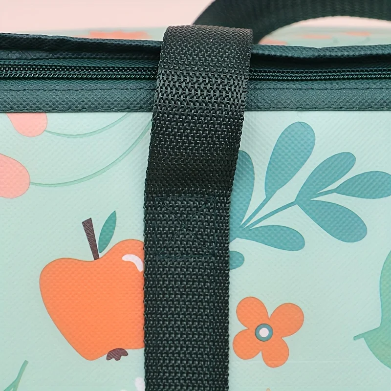 Large Reusable Grocery Tote Bag – Insulated Thermal Carrier Keeps Food and Drinks Hot or Cold for Hours, Durable Zipper Closure, Spacious Interior with Storage Compartments, Portable Lunch and Shopping Bag 4