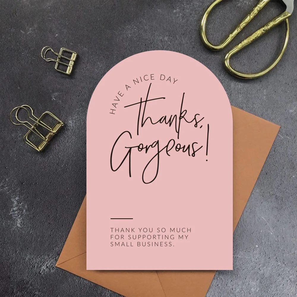 30pcs “Thank You for Supporting My Small Business” Greeting Cards – Appreciation Cards on Premium Cardstock for Sellers, Customer Thank You Notes, Merci Cards, Gift Enclosures & Personalized Messages