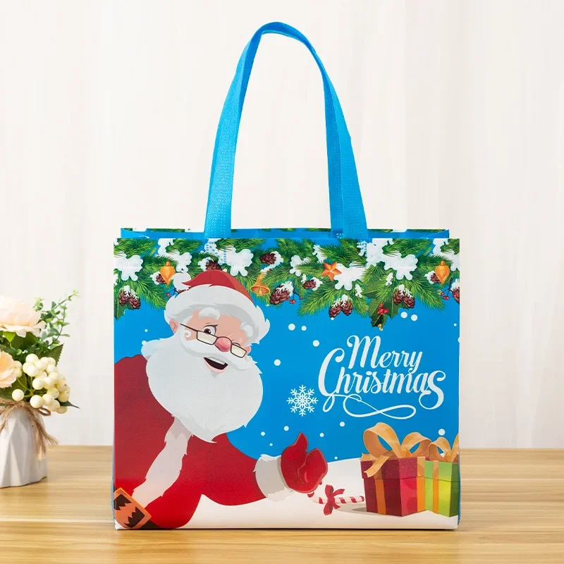 1–20PCS Reusable Non-Woven Christmas Gift Bags with Handles | Waterproof Holiday Tote Bags for Presents, Candy, Party Supplies, Decorations & Christmas Ornaments Packaging 5