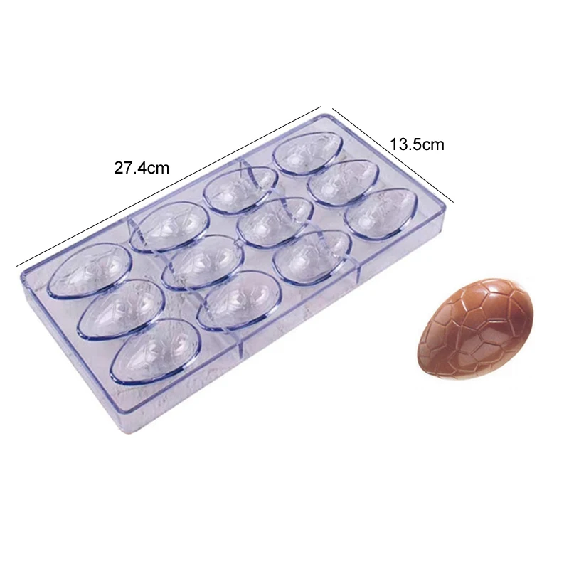 Chocolate Mold 3D Polycarbonate Transparent Plastic Kitchen Baking Tools for DIY Pastry, Candy, and Desserts, Multiple Styles Polycarbonate Chocolate Molds for Home Baking, Party Treats, and Creative Pastry Making
