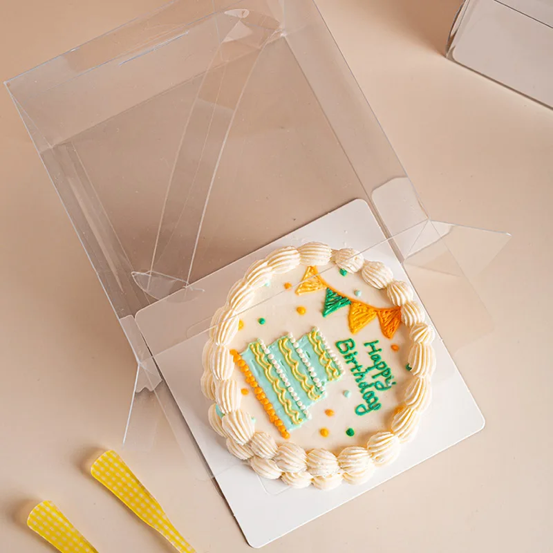 1-20Pcs Cake Boxes with Handle, Large Capacity Cupcake Pastry Packaging Boxes, Clear Wi... - SKU CBH00803 - UGI Packaging