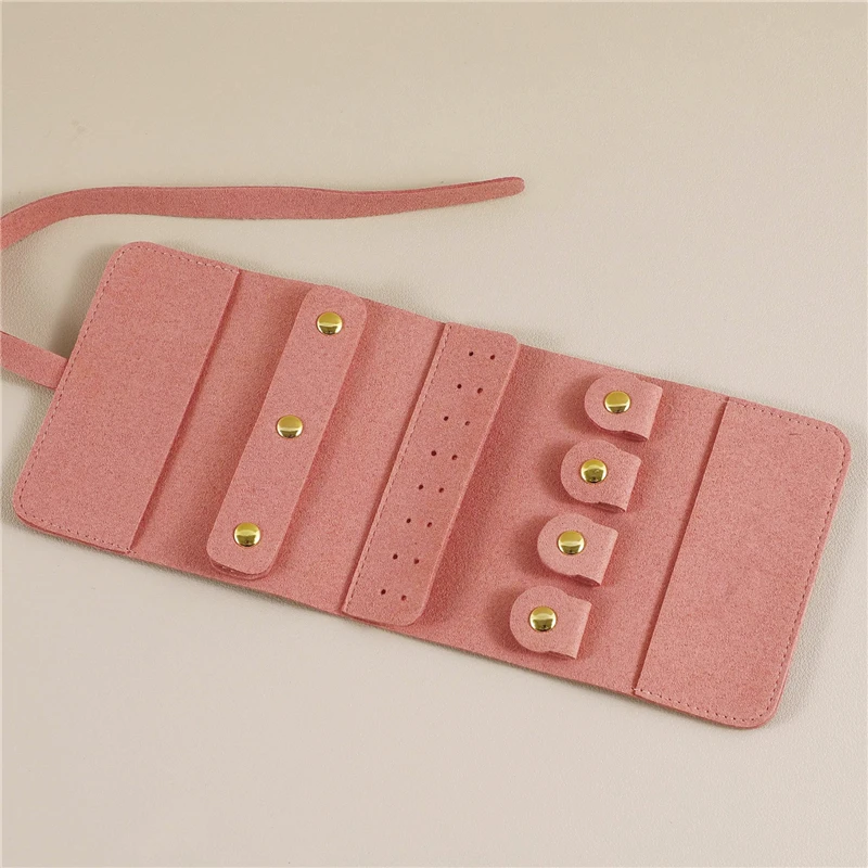 Travel Jewelry Organizer | Foldable Jewelry Roll Organizer – Convenient Jewelry Storage Bag, Travel Cosmetic Organizer, Jewelry Display and Folding Organizer for Earrings, Rings, Necklaces, and Small Accessories 6