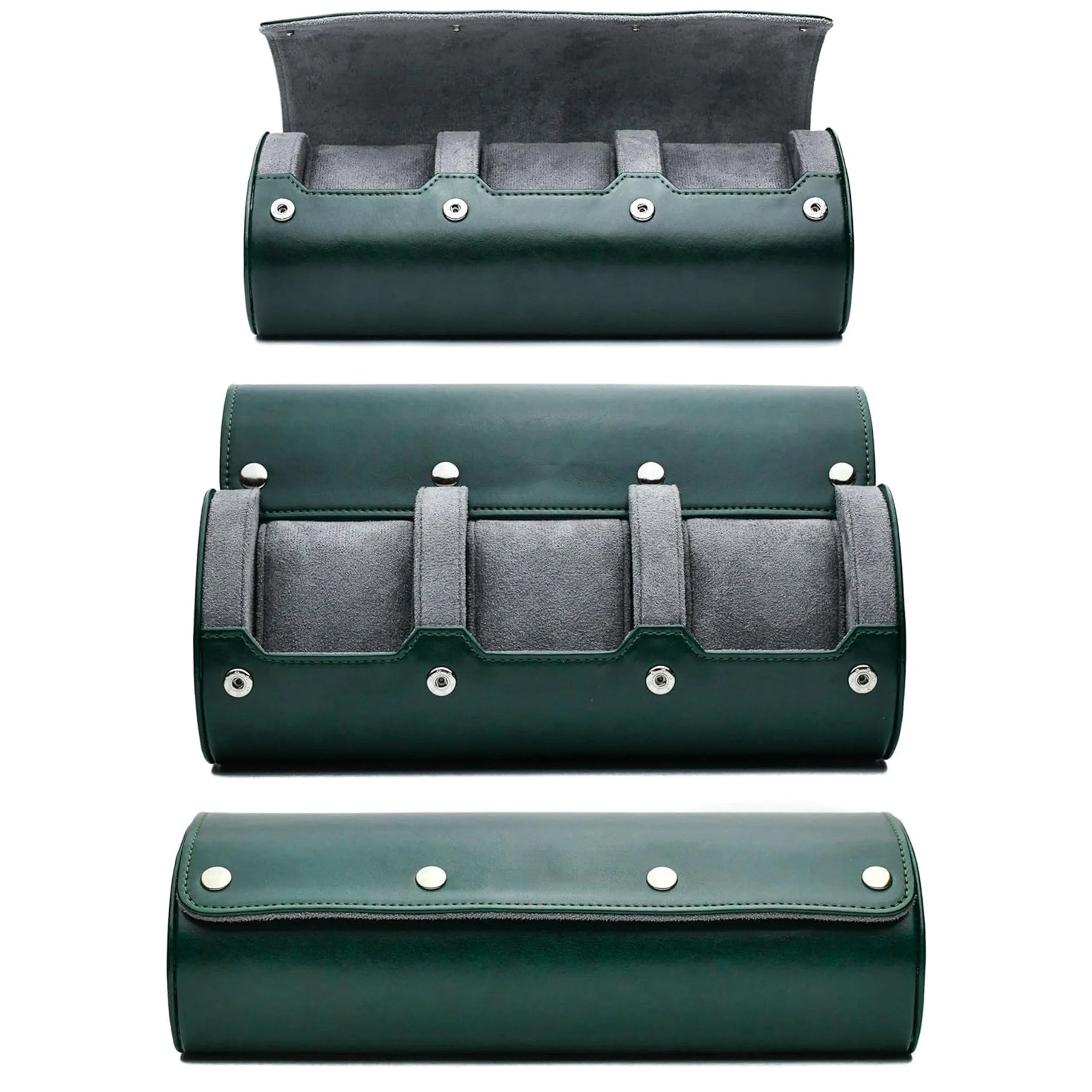 Watch Travel Case Organizer ⌚ – 3/6 Slot PU Leather Watch Roll for Men & Women, Swiss-Inspired Design, Soft Suede Interior, Anti-Scratch & Stable Display Case, Perfect Gift for Watch Lovers - 图片 12