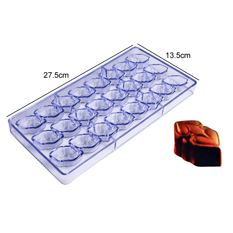 Chocolate Mold 3D Polycarbonate Transparent Plastic Kitchen Baking Tools for DIY Pastry, Candy, and Desserts, Multiple Styles Polycarbonate Chocolate Molds for Home Baking, Party Treats, and Creative Pastry Making