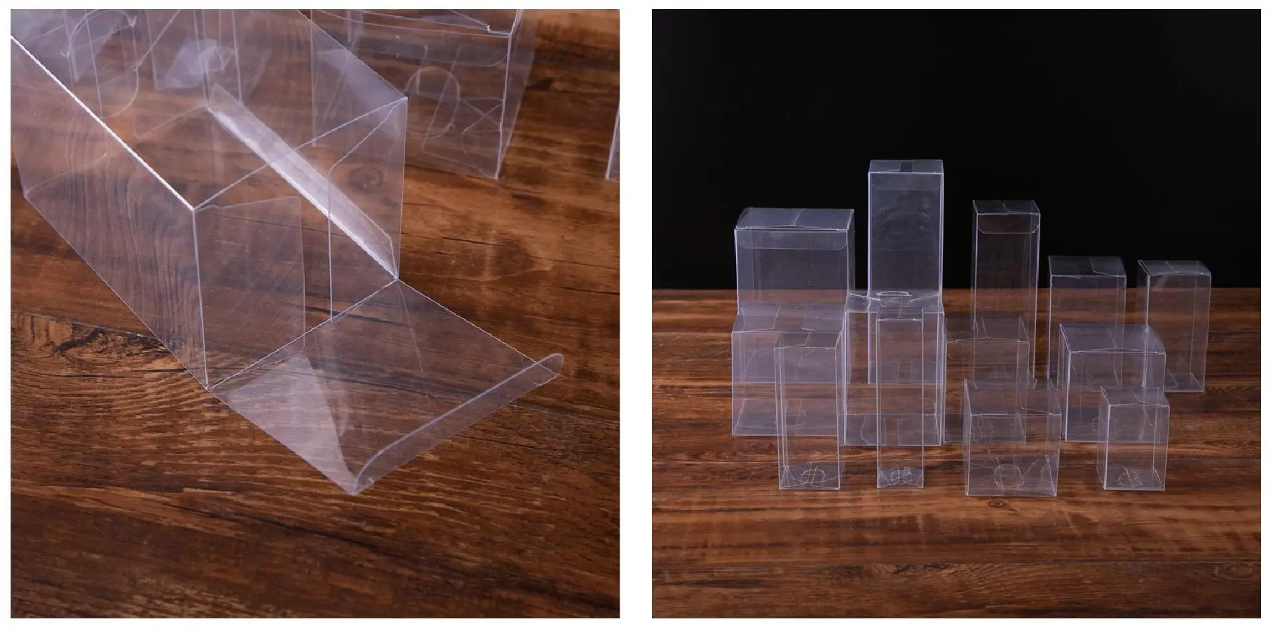 Clear PVC Box Packaging for Candles, Cakes, Cupcakes, Macarons, and Candy, Transparent Plastic Gift Boxes for Wedding, Birthday, Party Supplies, Bridal Shower, Dessert Packaging, and Event Presentation