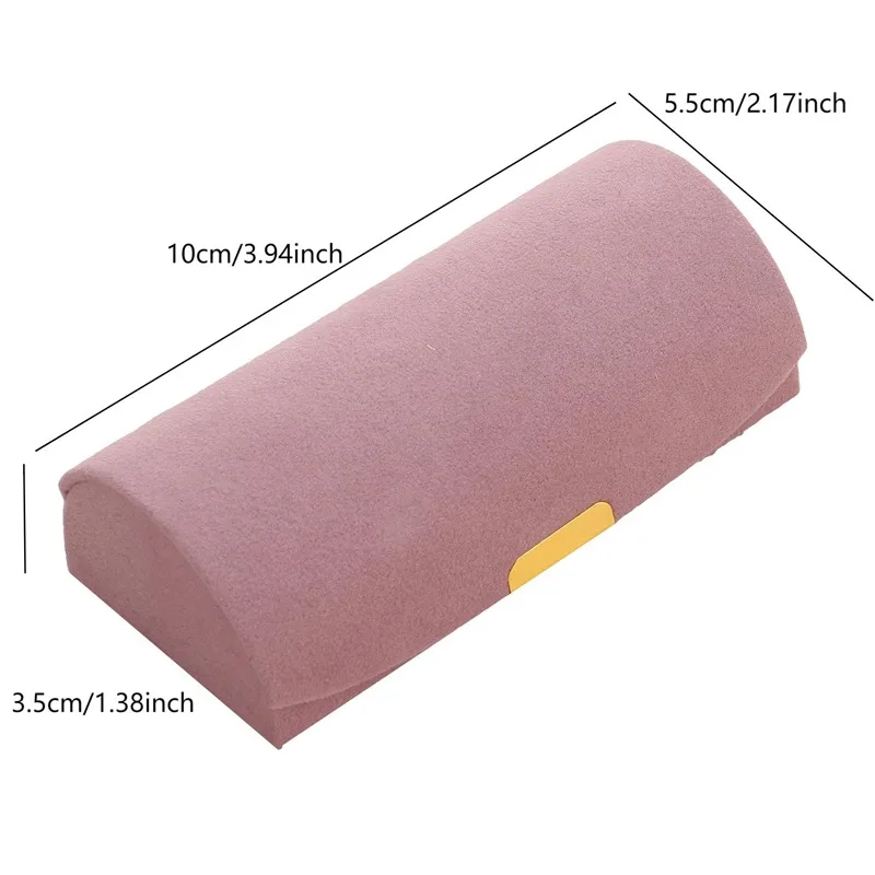 Travel Jewelry Organizer | Solid Color Portable Jewelry Storage Box – Exquisite Travel Jewelry Bag with Suede Surface, Compact Jewelry Box Organizer for Rings, Necklaces, Earrings, and Small Accessories, Ideal for Travel and Everyday Use 1