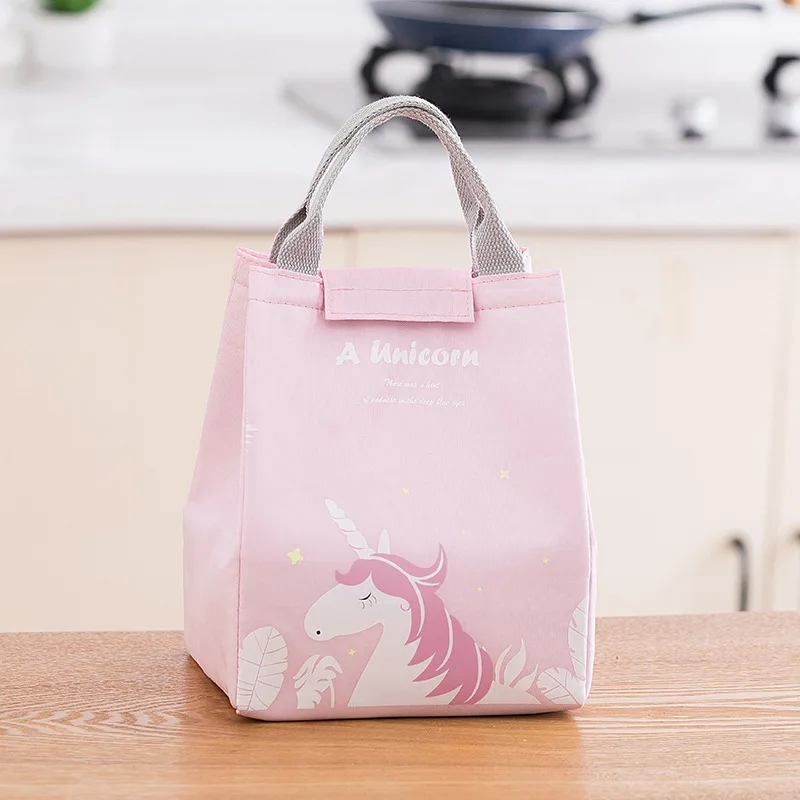Forest Style Lunch Box Bag – Oxford Cloth Canvas Insulated Thermal Cooler with Thickened Aluminum Foil Lining, Large Portable Reusable Food Storage Bag for Students, Office Workers, and Daily Lunch - 图片 4