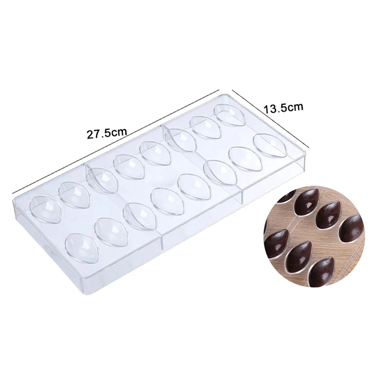 Chocolate Mold 3D Polycarbonate Transparent Plastic Kitchen Baking Tools for DIY Pastry, Candy, and Desserts, Multiple Styles Polycarbonate Chocolate Molds for Home Baking, Party Treats, and Creative Pastry Making