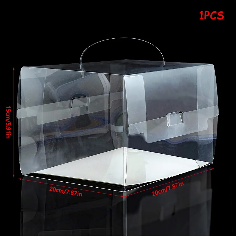2/3/4/5/6 Inch Clear Cake Bakery Boxes with Handle, Portable Gift Display Boxes for Desserts, Mousse, Cupcakes, Pastries, Birthday, Wedding, Holiday Cake Packaging, Party Dessert Holder, Bakery Gift Packaging Supplies - 图片 11
