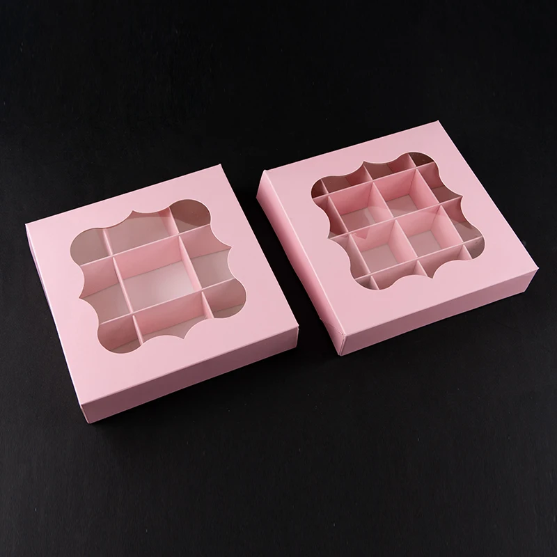 5pcs Mini Cupcake and Pastry Chocolate Paper Boxes in White and Pink, Handmade Dessert Packaging for Birthday Wedding Party, Small Gift Favor Containers Elegant Display - 图片 2